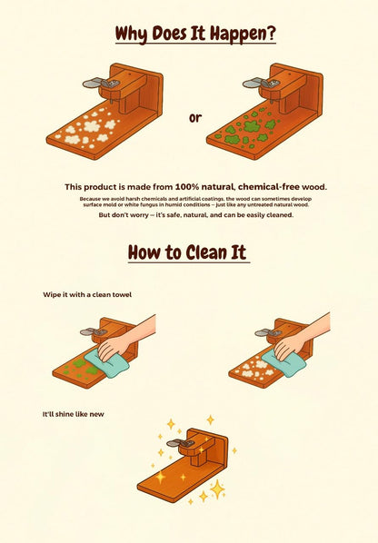 Polished Wooden (Mahagony) Coconut Scraper™