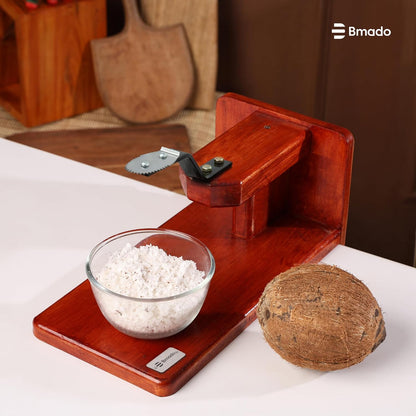 Polished Wooden (Mahagony) Coconut Scraper™