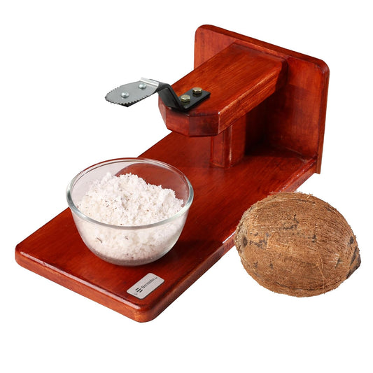 Polished Wooden (Mahagony) Coconut Scraper™