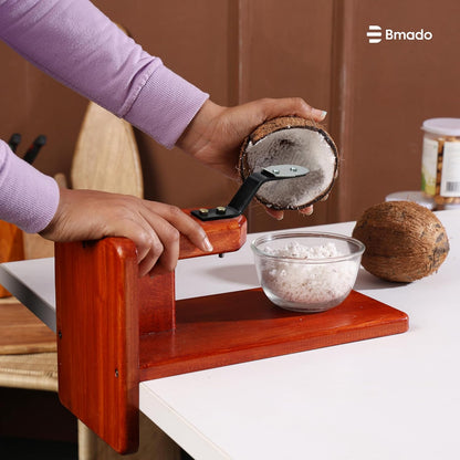 Polished Wooden (Mahagony) Coconut Scraper™